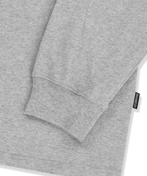 BROWNBREATH(ブラウンブレス)の「PAISLEY TAG LONGSLEEVE - MELANGE GREY(Tシャツ/カットソー・レディース・その他・SMALL/MEDIUM/LARGE/X-LARGE/2XL)」の5枚目の写真