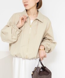 NOLLEY’S Sophi | ウォッシャブルツイルライトジップアップブルゾン(ブルゾン)