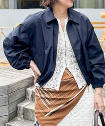 NOLLEY’S Sophi | ウォッシャブルツイルライトジップアップブルゾン(ブルゾン)