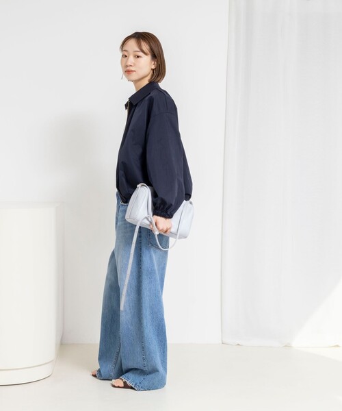 NOLLEY’S Sophi(ノーリーズソフィ)の「ウォッシャブルツイルライトジップアップブルゾン(ブルゾン・レディース・ベージュ/ネイビー・38)」の17枚目の写真