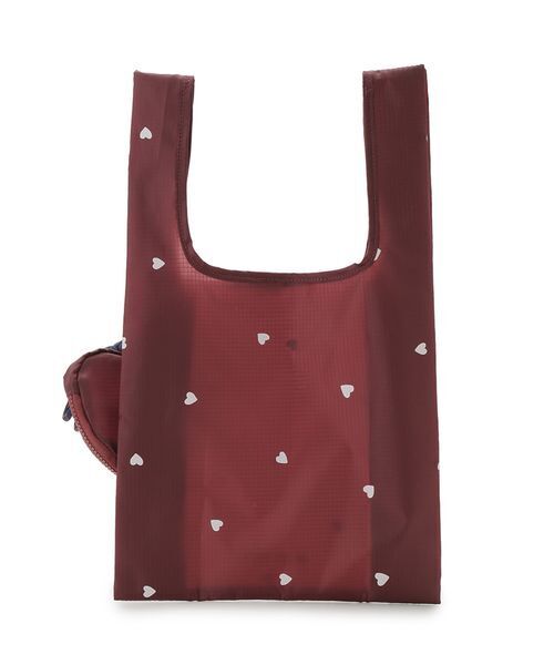 emmi(エミ)の「【HEART】 プリントハートチャーム付きエコバッグ(エコバッグ/サブバッグ・レディース・ネイビー/ボルドー/ホワイト・F)」の15枚目の写真