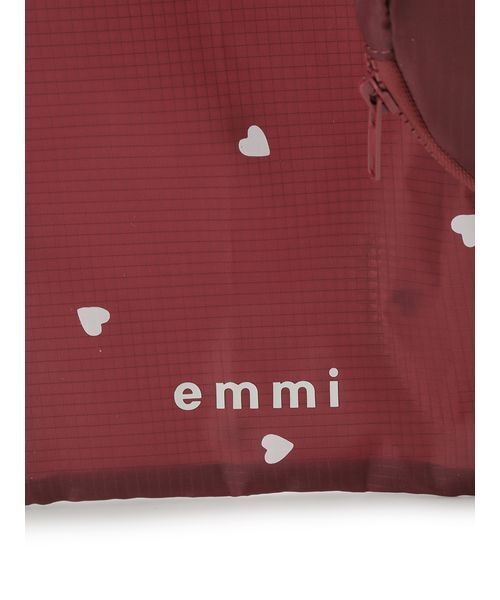 emmi(エミ)の「【HEART】 プリントハートチャーム付きエコバッグ(エコバッグ/サブバッグ・レディース・ネイビー/ボルドー/ホワイト・F)」の17枚目の写真