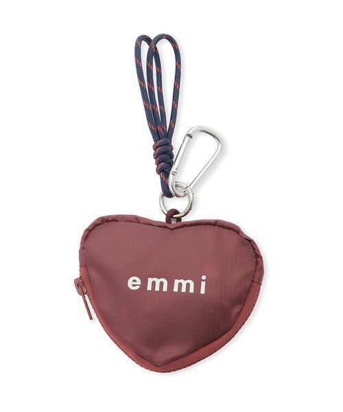 emmi(エミ)の「【HEART】 プリントハートチャーム付きエコバッグ(エコバッグ/サブバッグ・レディース・ネイビー/ボルドー/ホワイト・F)」の6枚目の写真