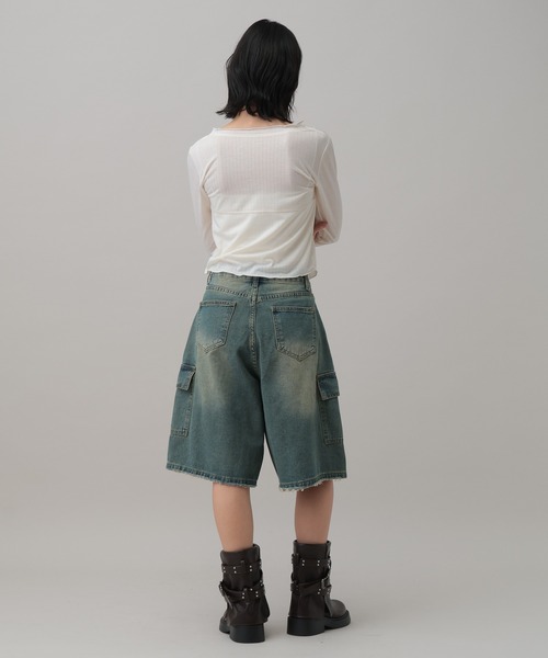 3.3 Field Trip （3.3フィールドトリップ）の「3.3 Field Trip／フロントリボンカーディガン（カーディガン/ボレロ・レディース・ホワイト/ブラック/ブルー・FREE）」の7枚目の写真