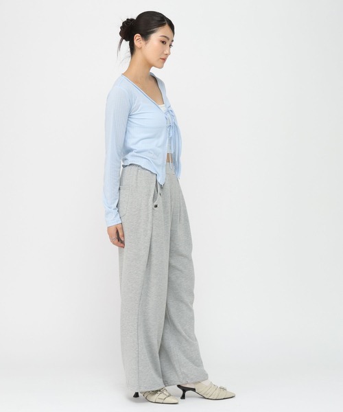 3.3 Field Trip （3.3フィールドトリップ）の「3.3 Field Trip／フロントリボンカーディガン（カーディガン/ボレロ・レディース・ホワイト/ブラック/ブルー・FREE）」の17枚目の写真