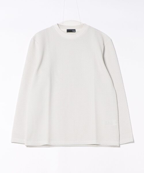 TAKA-Q(タカキュー)の「【綿混 ロンT】タカキュー バーズアイジャガード クルーネック 長袖 Tシャツ(Tシャツ/カットソー・メンズ・ライトグレー/ボルドー/アイボリー/ホワイト×ブラック・LARGE/X-LARGE/MEDIUM)」の10枚目の写真