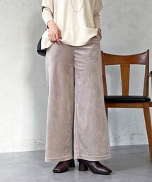 ベロアコールワイドパンツ