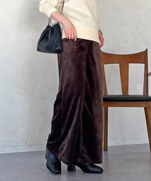 ベロアコールワイドパンツ
