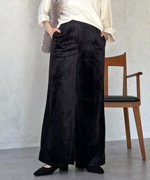 ベロアコールワイドパンツ