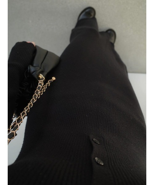 amel（エイメル）の「ヘンリーネックリブニットロングドレス / ブラック（ワンピース・レディース・ブラック・FREE）」の15枚目の写真