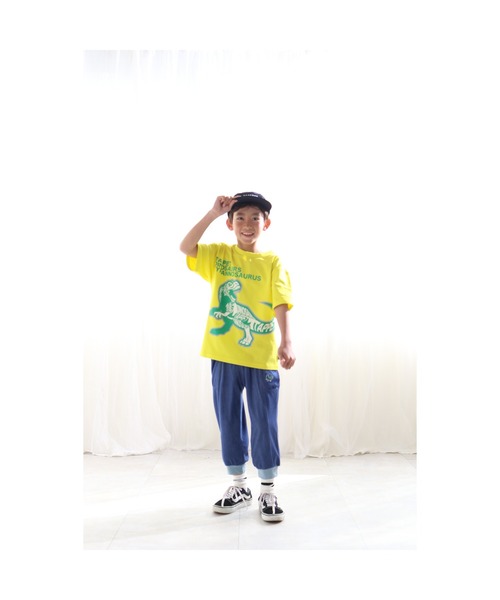 Tappet（タペット）の「恐竜プリントTシャツ（Tシャツ/カットソー・キッズ・イエロー・100cm/110cm/120cm/130cm/140cm/150cm/160cm/90cm）」の6枚目の写真