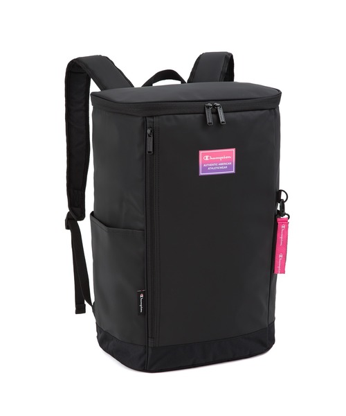Champion(チャンピオン)の「チャンピオン リュックサック ボックス型 通学 65453(バックパック/リュック・メンズ・ブラック×ピンク/ブラック×グリーン/ブラック×ブラック/ブラック×レッド・FREE)」の13枚目の写真