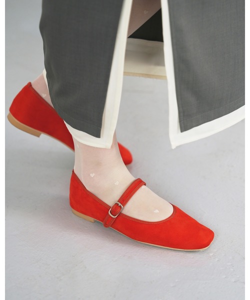 Emma Francis（エマフランシス）の「フラット メリージェーン（パンプス・レディース・オレンジ/ブラック/ブルー/シルバー・24.0cm/23.0cm/22.5cm/23.5cm/22.0cm/25.0cm/24.5cm）」の3枚目の写真