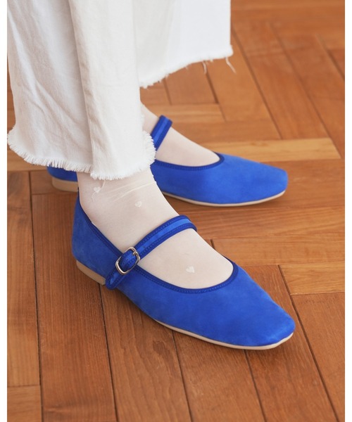 Emma Francis（エマフランシス）の「フラット メリージェーン（パンプス・レディース・オレンジ/ブラック/ブルー/シルバー・24.0cm/23.0cm/22.5cm/23.5cm/22.0cm/25.0cm/24.5cm）」の2枚目の写真