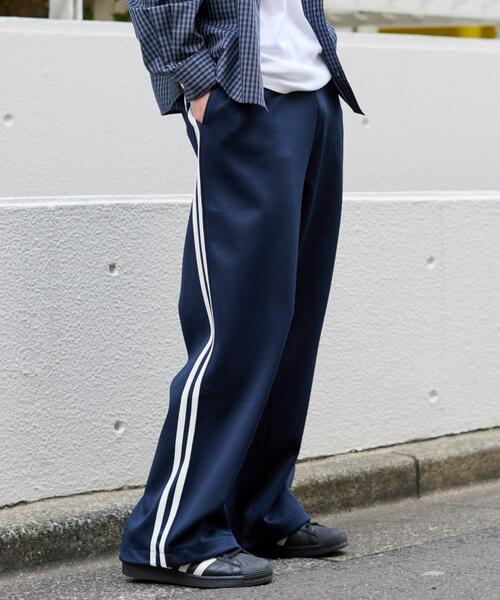 WEGO(ウィゴー)の「WEGO/【26年春夏新作】ライントラックパンツ(その他パンツ・メンズ・オフホワイト/ブラウン/ネイビー・FREE)」の15枚目の写真