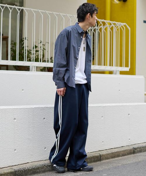 WEGO(ウィゴー)の「WEGO/【26年春夏新作】ライントラックパンツ(その他パンツ・メンズ・オフホワイト/ブラウン/ネイビー・FREE)」の16枚目の写真