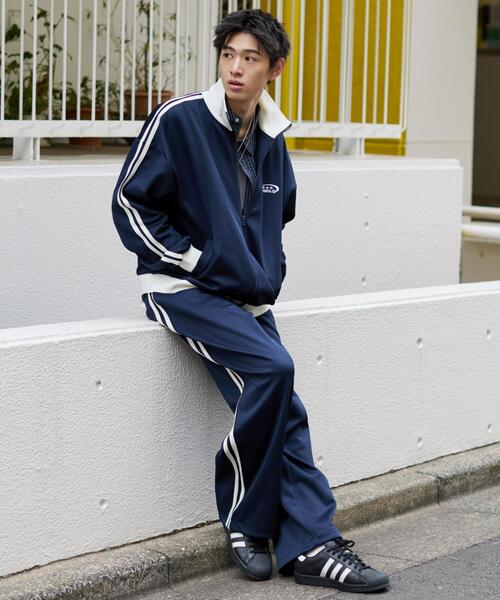 WEGO(ウィゴー)の「WEGO/【26年春夏新作】ライントラックパンツ(その他パンツ・メンズ・オフホワイト/ブラウン/ネイビー・FREE)」の19枚目の写真