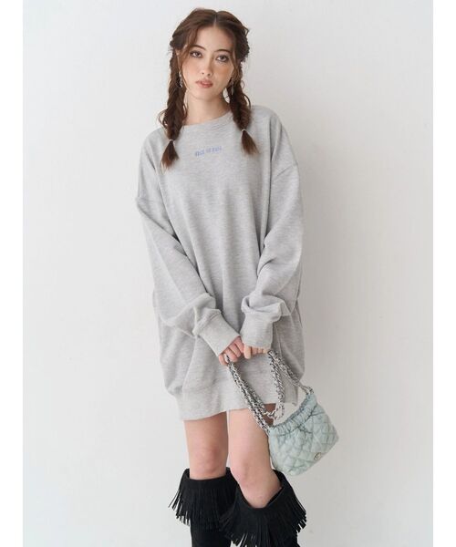 EVRIS（エヴリス）の「THE EVRIS CLUB BIG スウェットトップス（スウェット・レディース・ブラック/グレー/ブルー・FREE）」の20枚目の写真