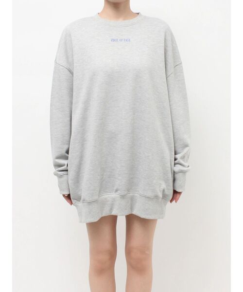 EVRIS（エヴリス）の「THE EVRIS CLUB BIG スウェットトップス（スウェット・レディース・ブラック/グレー/ブルー・FREE）」の4枚目の写真