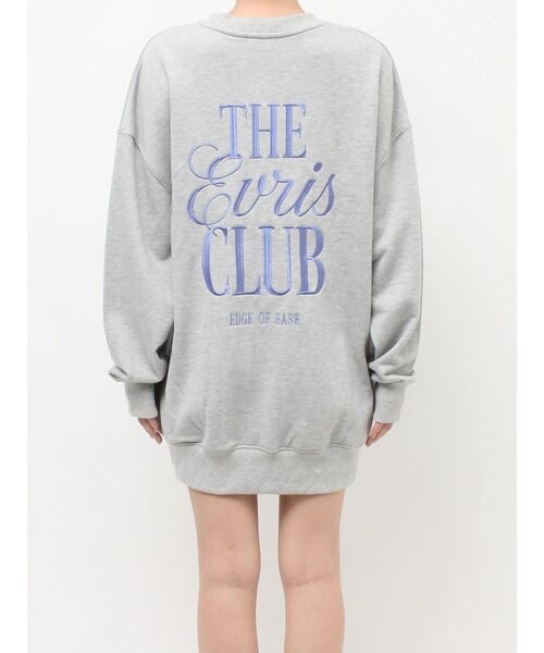 EVRIS（エヴリス）の「THE EVRIS CLUB BIG スウェットトップス（スウェット・レディース・ブラック/グレー/ブルー・FREE）」の6枚目の写真