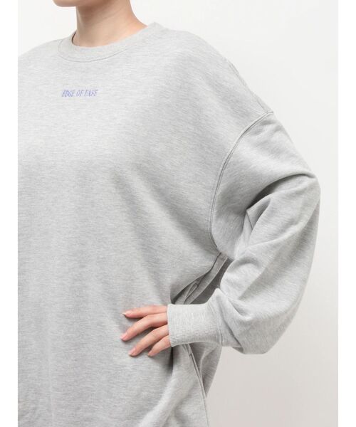 EVRIS（エヴリス）の「THE EVRIS CLUB BIG スウェットトップス（スウェット・レディース・ブラック/グレー/ブルー・FREE）」の8枚目の写真