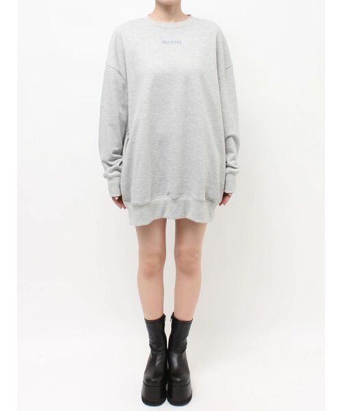 EVRIS（エヴリス）の「THE EVRIS CLUB BIG スウェットトップス（スウェット・レディース・ブラック/グレー/ブルー・FREE）」の14枚目の写真