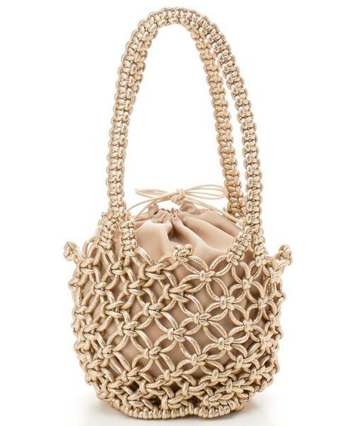 CACHELLIE（カシェリエ）の「METALLIC CORD TOTE（トートバッグ・レディース・ブラック/シルバー/ゴールド・FREE）」の3枚目の写真