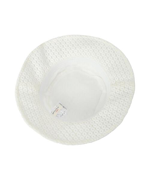 Samansa Mos2 Lagom（サマンサモスモスラーゴム）の「レースバケットハット（ハット・キッズ・ホワイト・中(M)/大(L)）」の6枚目の写真