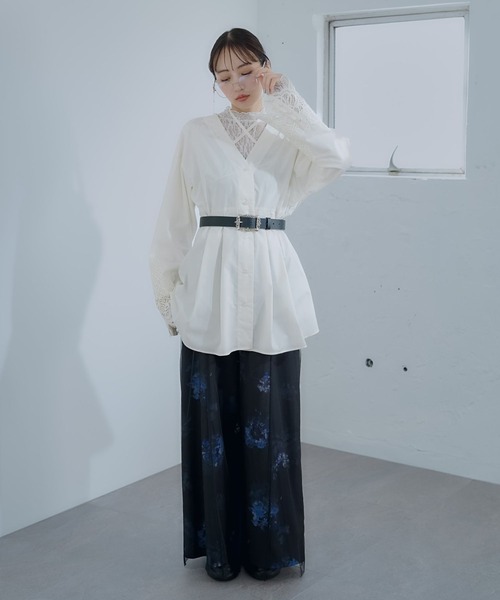 HARE（ハレ）の「チェーンツキデザインメガネ(HARE)（メガネ・レディース・シルバー・FREE）」の7枚目の写真