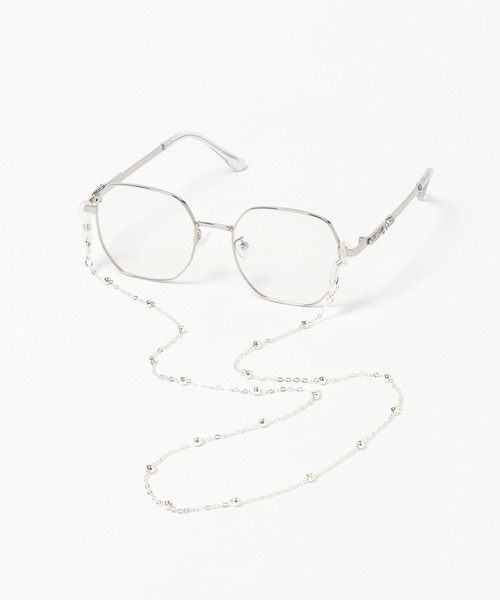 HARE（ハレ）の「チェーンツキデザインメガネ(HARE)（メガネ・レディース・シルバー・FREE）」の13枚目の写真