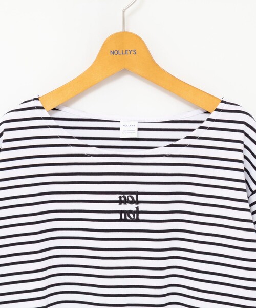 NOLLEY’S（ノーリーズ）の「【nolnol/ノルノル】ウォッシャブルシルケットボーダーショートT（Tシャツ/カットソー・レディース・ブルー系その他3/ブルー系その他4/ホワイト系その他4/ベージュ系その他3・38）」の15枚目の写真