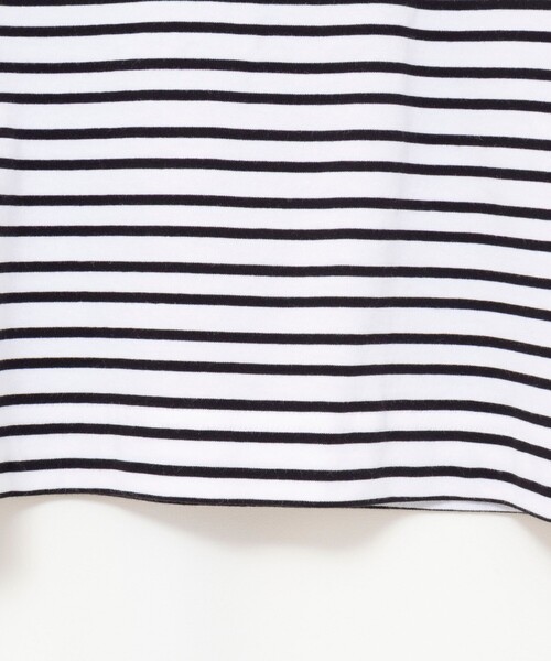 NOLLEY’S（ノーリーズ）の「【nolnol/ノルノル】ウォッシャブルシルケットボーダーショートT（Tシャツ/カットソー・レディース・ブルー系その他3/ブルー系その他4/ホワイト系その他4/ベージュ系その他3・38）」の14枚目の写真