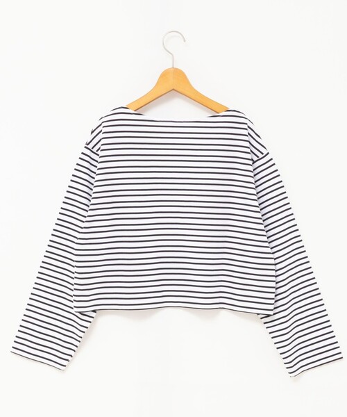 NOLLEY’S（ノーリーズ）の「【nolnol/ノルノル】ウォッシャブルシルケットボーダーショートT（Tシャツ/カットソー・レディース・ブルー系その他3/ブルー系その他4/ホワイト系その他4/ベージュ系その他3・38）」の12枚目の写真