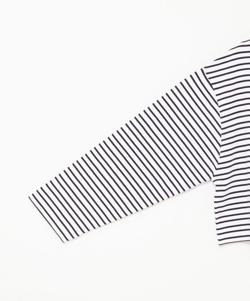 NOLLEY’S（ノーリーズ）の「【nolnol/ノルノル】ウォッシャブルシルケットボーダーショートT（Tシャツ/カットソー・レディース・ブルー系その他3/ブルー系その他4/ホワイト系その他4/ベージュ系その他3・38）」の9枚目の写真