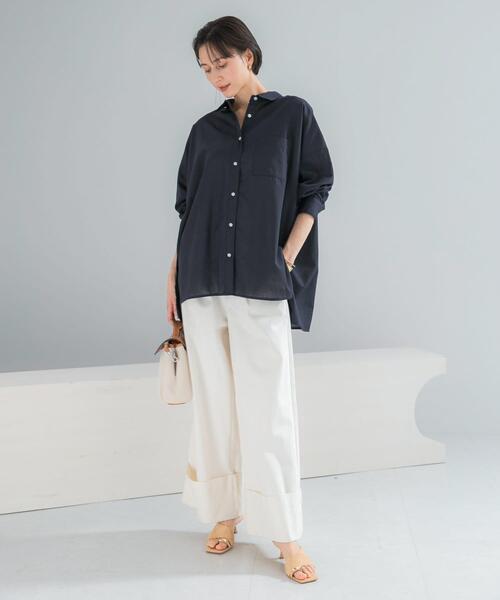 6/15まで1000円オフ！新品！dunaリネンオーバーシャツ、パンツ 新色追加】速乾素材 リラックスフィット カーブ シルエット オーバー
