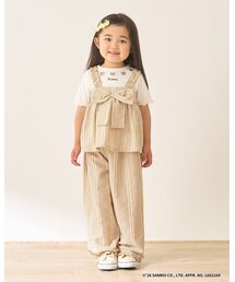 Lycee mine（リセマイン）の「【セットアップ】リボン付きキャミトップス・ゆったりパンツセットアップ【Lycee mine バレエシリーズ】（セットアップ）」