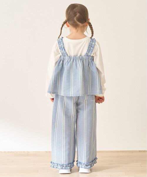 Lycee mine(リセマイン)の「【セットアップ】リボン付きキャミトップス・ゆったりパンツセットアップ【Lycee mine バレエシリーズ】(セットアップ・キッズ・ブルー/ブラック/レッド/ベージュ/マスタード・120cm/130cm/140cm/150cm/100cm/110cm)」の22枚目の写真