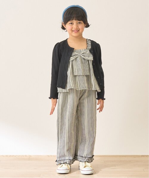 Lycee mine(リセマイン)の「【セットアップ】リボン付きキャミトップス・ゆったりパンツセットアップ【Lycee mine バレエシリーズ】(セットアップ・キッズ・ブルー/ブラック/レッド/ベージュ/マスタード・120cm/130cm/140cm/150cm/100cm/110cm)」の20枚目の写真