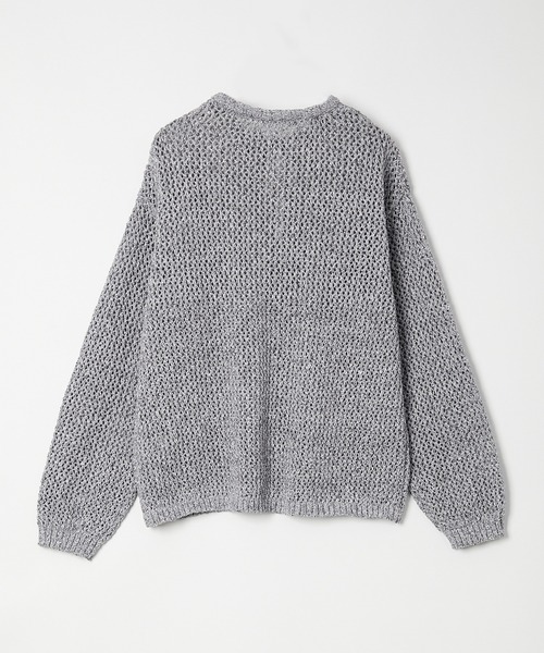 Muscat(マスカット)の「キーネックMIXメッシュプルオーバー(ニット/セーター・レディース・ライトグレー/ピンク/クリーム・F)」の11枚目の写真