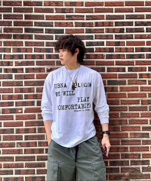 URBANAGE(アーバンエイジ)の「ALIVE ロングスリーブチャコール(Tシャツ/カットソー・レディース・その他・MEDIUM/LARGE)」の14枚目の写真