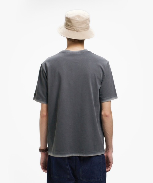 LACOSTE(ラコステ)の「ヴィンテージエフェクト ロゴTシャツ(Tシャツ/カットソー・メンズ・ダークアッシュ/イエロー/グレイッシュブルー/ピンク・3/5/4/2)」の8枚目の写真