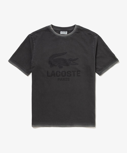LACOSTE(ラコステ)の「ヴィンテージエフェクト ロゴTシャツ(Tシャツ/カットソー・メンズ・ダークアッシュ/イエロー/グレイッシュブルー/ピンク・3/5/4/2)」の10枚目の写真