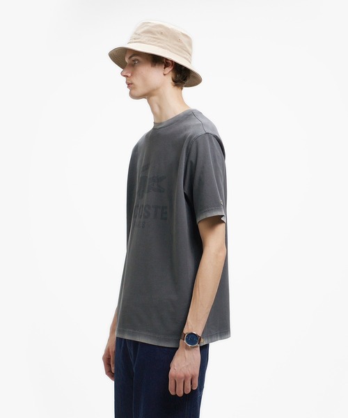 LACOSTE(ラコステ)の「ヴィンテージエフェクト ロゴTシャツ(Tシャツ/カットソー・メンズ・ダークアッシュ/イエロー/グレイッシュブルー/ピンク・3/5/4/2)」の11枚目の写真
