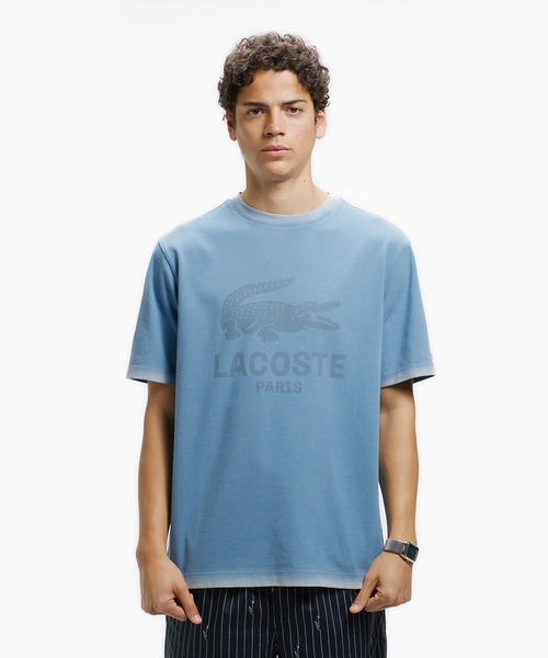 LACOSTE(ラコステ)の「ヴィンテージエフェクト ロゴTシャツ(Tシャツ/カットソー・メンズ・ダークアッシュ/イエロー/グレイッシュブルー/ピンク・3/5/4/2)」の19枚目の写真