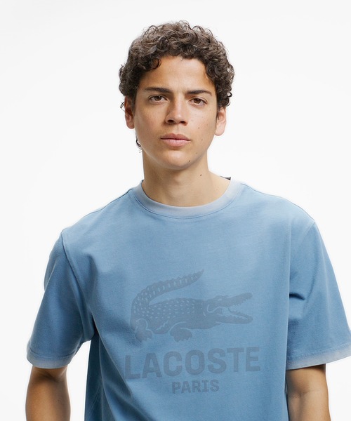 LACOSTE(ラコステ)の「ヴィンテージエフェクト ロゴTシャツ(Tシャツ/カットソー・メンズ・ダークアッシュ/イエロー/グレイッシュブルー/ピンク・3/5/4/2)」の21枚目の写真