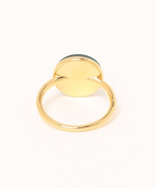 sowi（ソーイ）の「高級感と存在感あふれる｜SV925　マラカイト ゴールドリング（リング・レディース・ゴールド・#13）」の2枚目の写真