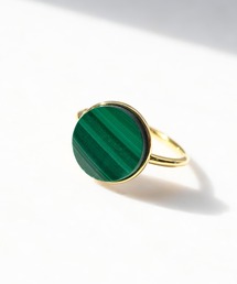 sowi | 高級感と存在感あふれる｜SV925　マラカイト ゴールドリング(リング)
