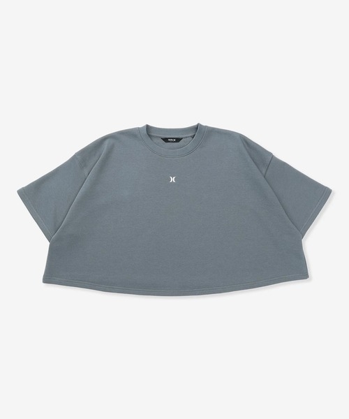 Hurley (ハーレー)の「Hurley/ハーレー 半袖 スウェット レディース TERRY ICON CRPPD SHORT SL WCSS261021(Tシャツ/カットソー・レディース・ブラック/グレイッシュブルー/アッシュ・M)」の3枚目の写真