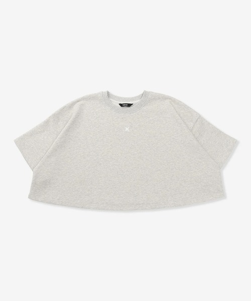 Hurley (ハーレー)の「Hurley/ハーレー 半袖 スウェット レディース TERRY ICON CRPPD SHORT SL WCSS261021(Tシャツ/カットソー・レディース・ブラック/グレイッシュブルー/アッシュ・M)」の1枚目の写真