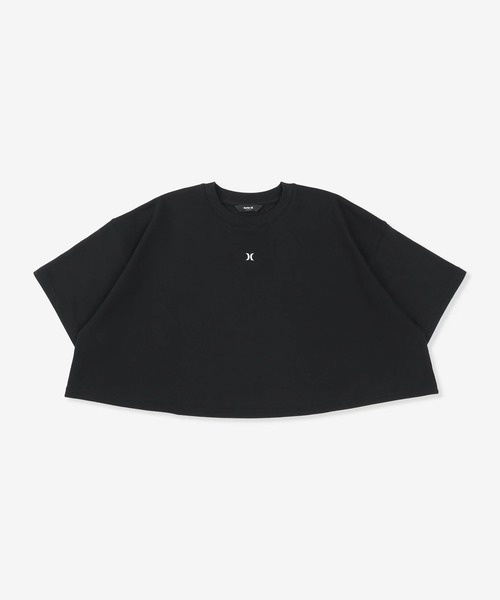 Hurley (ハーレー)の「Hurley/ハーレー 半袖 スウェット レディース TERRY ICON CRPPD SHORT SL WCSS261021(Tシャツ/カットソー・レディース・ブラック/グレイッシュブルー/アッシュ・M)」の2枚目の写真
